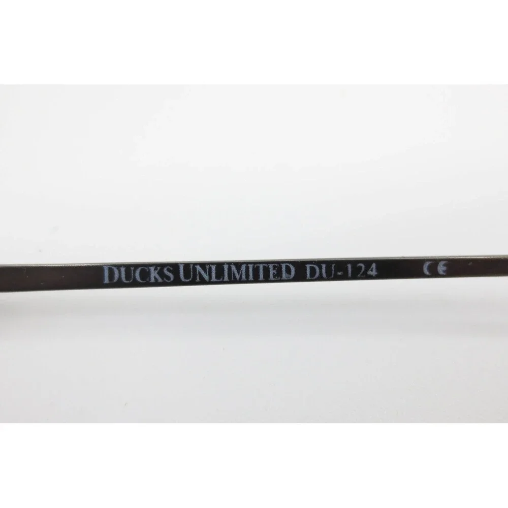 Ducks Unlimited DU-124 Eyeglasses Gunmetal Oval Semi-Rimless Metal Frames